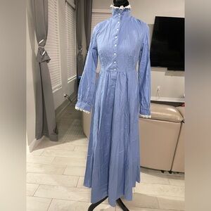 Recollections vintage prairie cottagecore cotton maxi day dress S